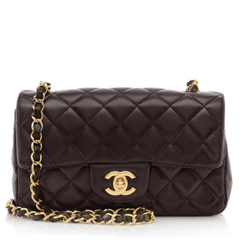 Chanel Lambskin New Mini Flap Shoulder Bag
