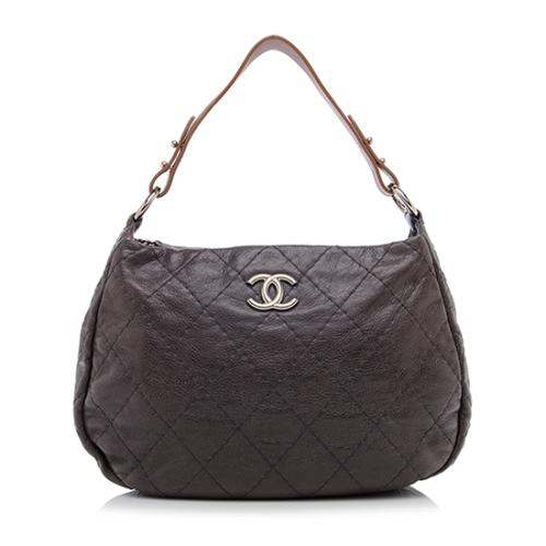 Chanel Glazed Leather On the Road Hobo 