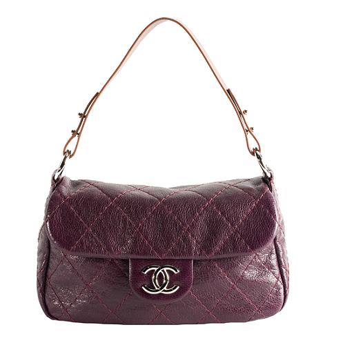 Chanel On the Road Small Flap Shoulder Handbag