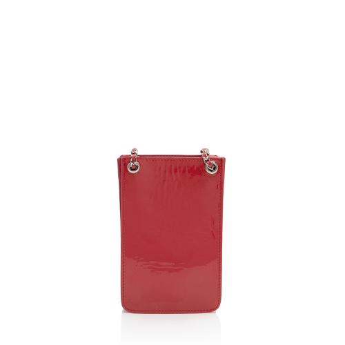 Chanel Patent Leather CC Phone Holder Crossbody