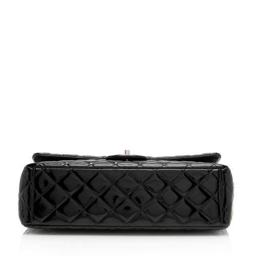 Chanel Patent Leather Classic Maxi Double Flap Bag