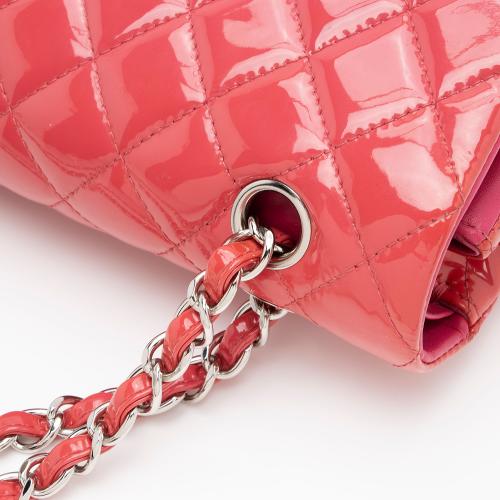 Chanel Patent Leather Classic Medium Double Flap Bag