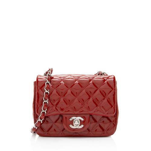 Chanel Patent Leather Classic Square Mini Flap Bag