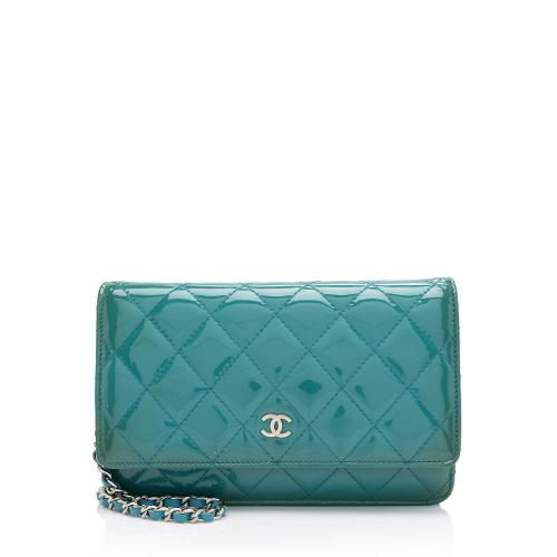 Chanel Patent Leather Classic Wallet on Chain Bag