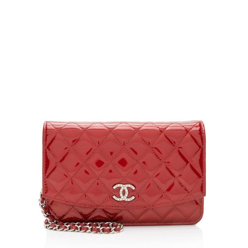 Chanel Patent Leather Classic Wallet on Chain Bag