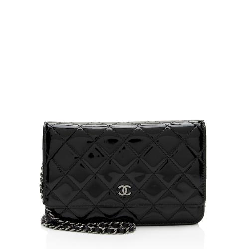 Chanel Patent Leather Classic Wallet on Chain