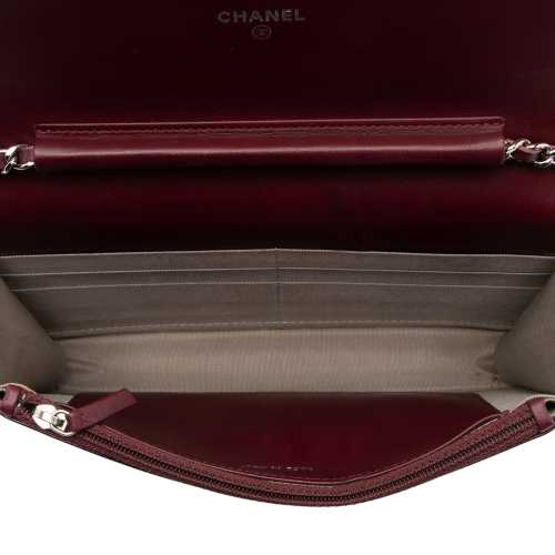 Chanel Patent Leather Classic Wallet on Chain