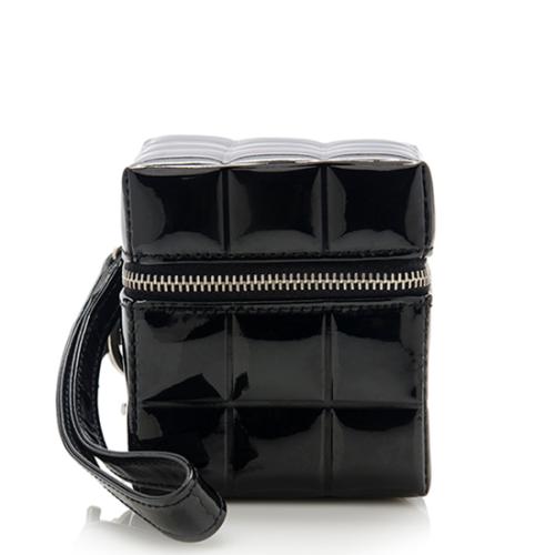 Chanel Patent Leather Cube Wristlet
