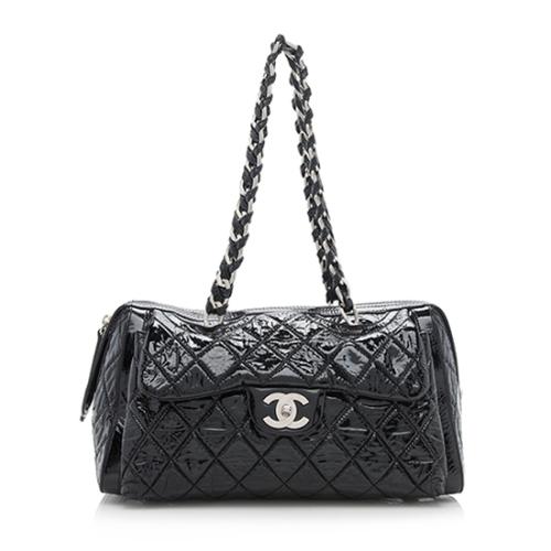 Chanel Patent Leather Day Glo Flap Shoulder Bag