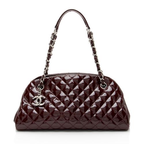 Chanel Patent Leather Just Mademoiselle Bowler Bag
