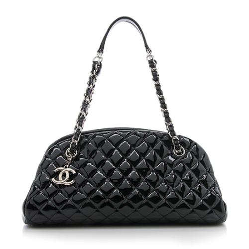 Chanel Patent Leather Just Mademoiselle Bowler Bag - FINAL SALE