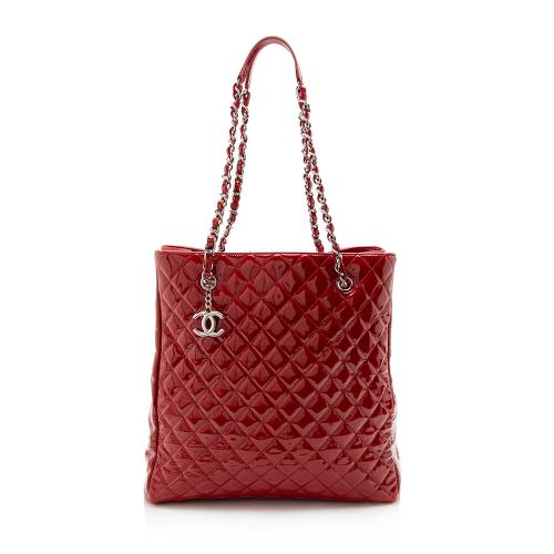 Chanel Patent Leather North South Tote