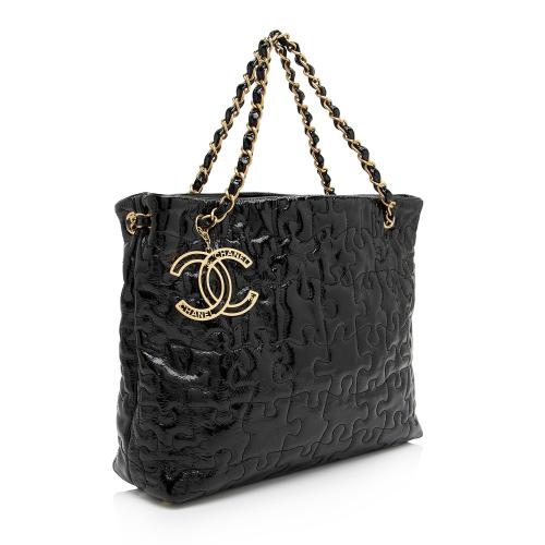 Chanel Patent Leather Puzzle Tote