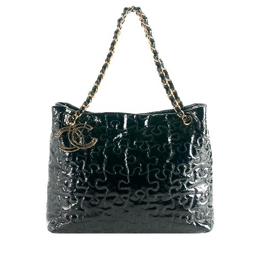 Chanel Patent Leather Puzzle Tote