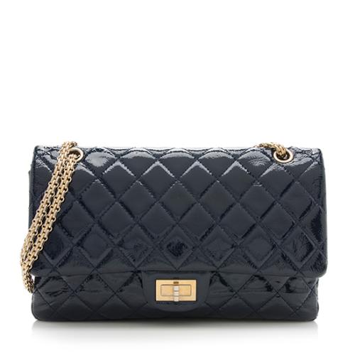 Chanel Patent Leather Reissue 226 Double Flap Bag