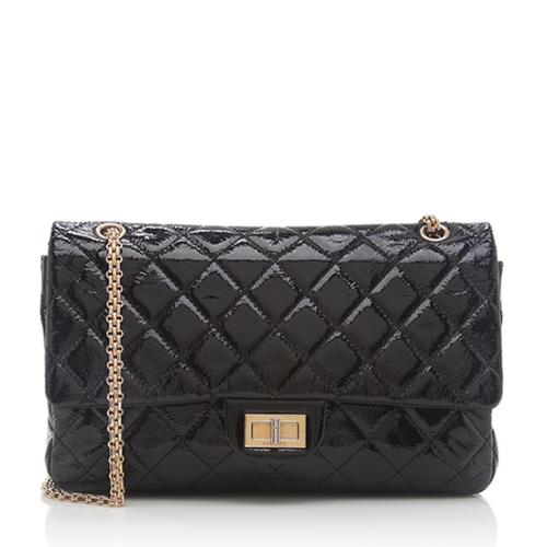 Chanel Patent Leather Reissue 227 Double Flap Shoulder Bag - FINAL SALE