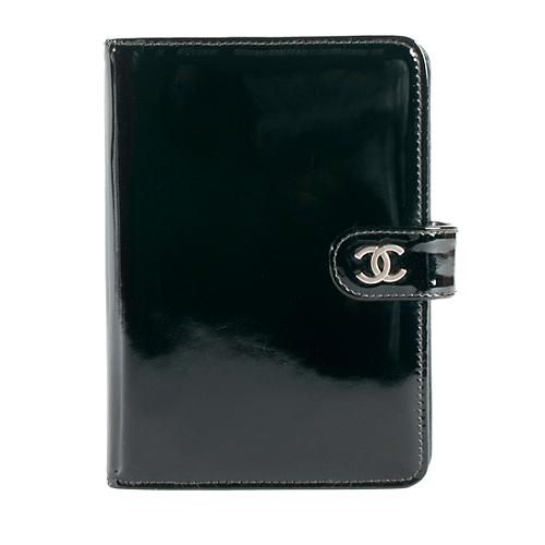 Chanel Patent Leather Small Ring Agenda Cover