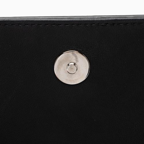 Chanel Patent Leather Striped Plexiglass Brick Boy Mini Flap Bag