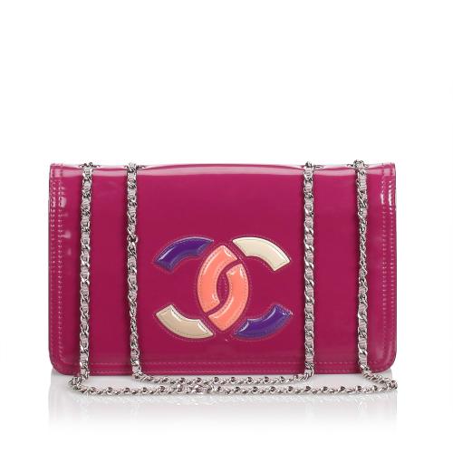 Chanel Patent Leather Lipstick Flap Bag