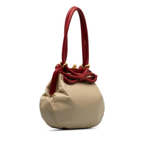 Chanel Perforated Bow Frame Handbag
