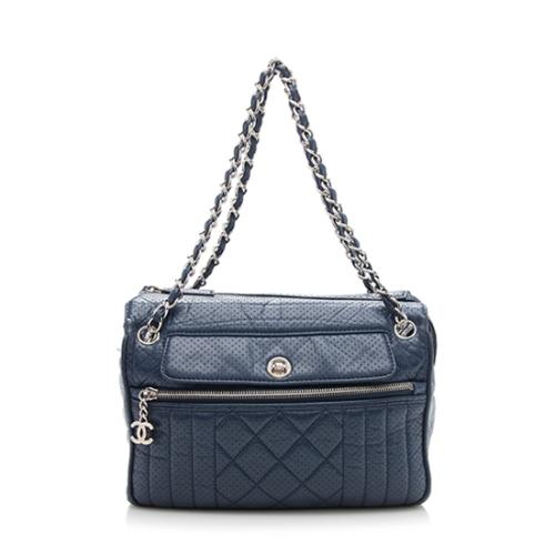 Chanel Perforated Lambskin Expandable Shoulder Bag