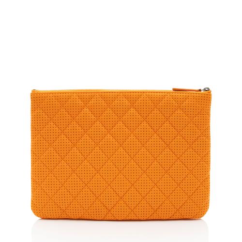 Chanel Perforated Leather Medium O-Case