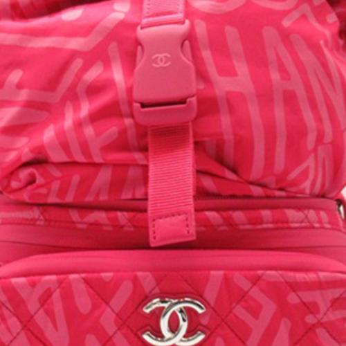 Chanel Printed Nylon Coco Neige Convertible Backpack