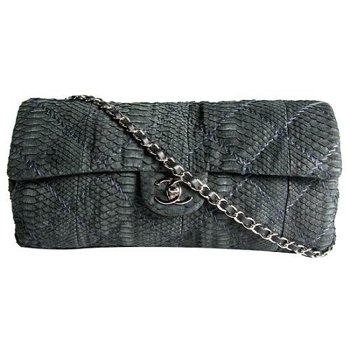 Chanel Python Classic 2.55 Shoulder Flap Shoulder Handbag