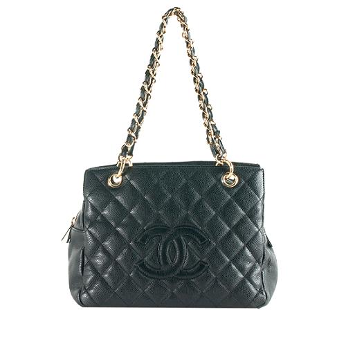 Chanel Quilted Caviar Leather Petite Timeless Tote