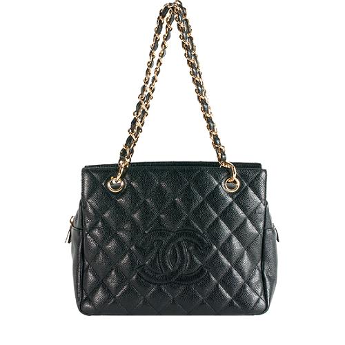 Chanel Quilted Caviar Leather Petite Timeless Tote
