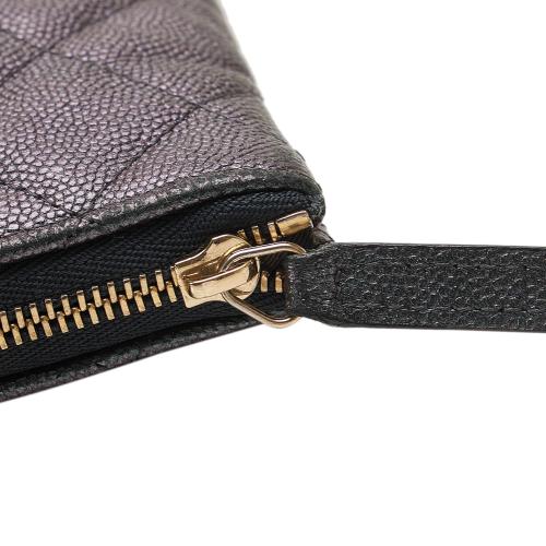 Chanel Quilted Caviar O Case Clutch