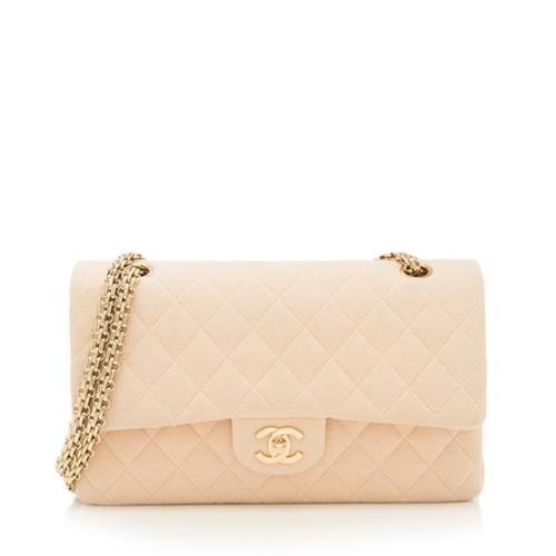 Chanel Quilted Jersey Medium Double Flap Bag - FINAL SALE