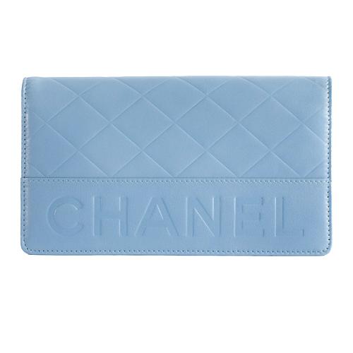 Chanel Quilted Lambskin Bi Fold Wallet