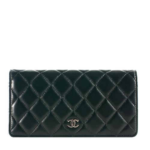 Chanel Quilted Lambskin Bi-Fold Wallet