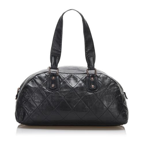 Chanel Quilted Lambskin Bowler Bag