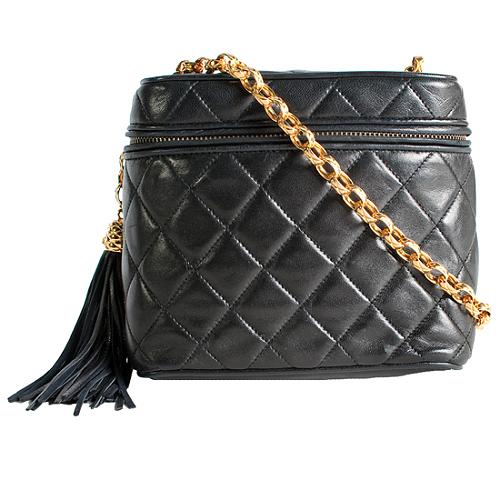 Chanel Quilted Lambskin Camera Shoulder Handbag