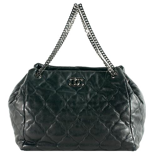 Chanel Quilted Lambskin Cells Tote