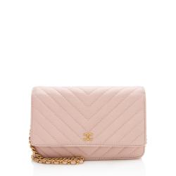 Chanel Chevron Lambskin Wallet On Chain Bag