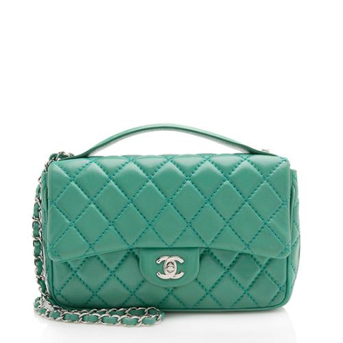 Chanel Quilted Lambskin Easy Carry Medium Flap Bag