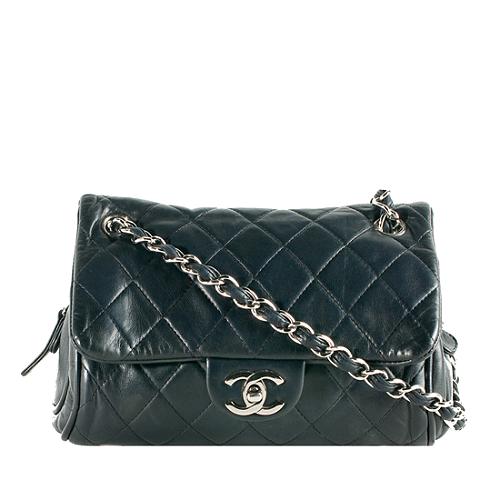 Chanel Quilted Lambskin Flap Camera Shoulder Bag