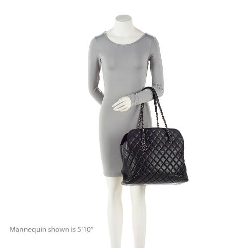 Chanel Quilted Lambskin Fold In Flap Top Tote