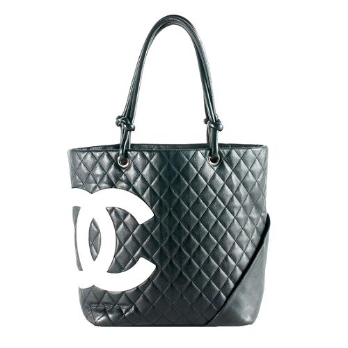 Chanel Quilted Lambskin 'Ligne Cambon' Large Shopping Tote