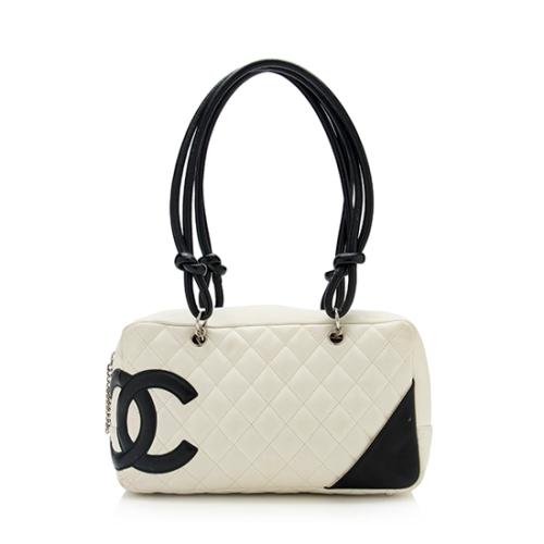 Chanel Quilted Lambskin Ligne Cambon Shopper Shoulder Bag 