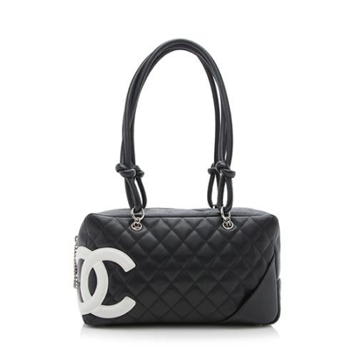 Chanel Quilted Lambskin Ligne Cambon Shopper Shoulder Bag