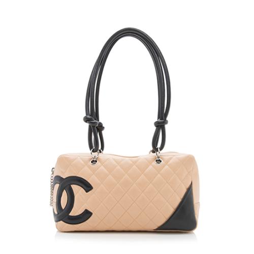 Chanel Quilted Lambskin Ligne Cambon Shopper Shoulder Bag