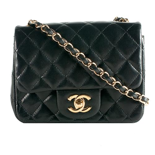 Chanel Quilted Lambskin Mini Flap Shoulder Handbag