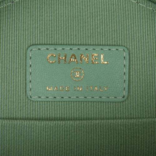 Chanel Quilted Lambskin Round Crossbody