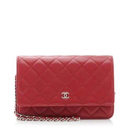 Chanel Lambskin Classic Wallet on Chain