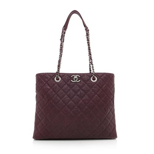 Chanel Aged Calfskin Double Large Shopping Tote