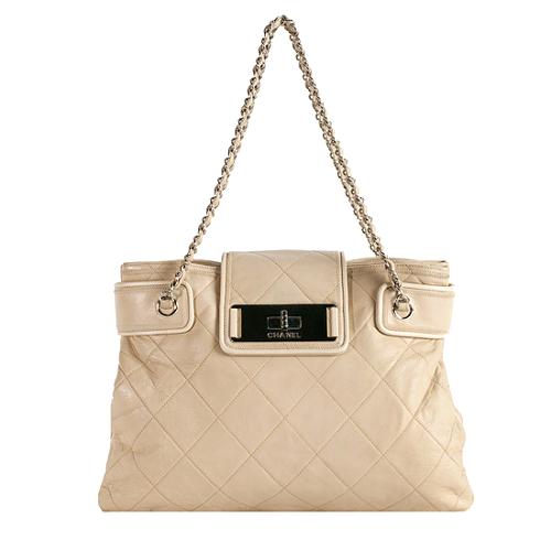 Chanel Mademoiselle Lock East West Shopping Tote